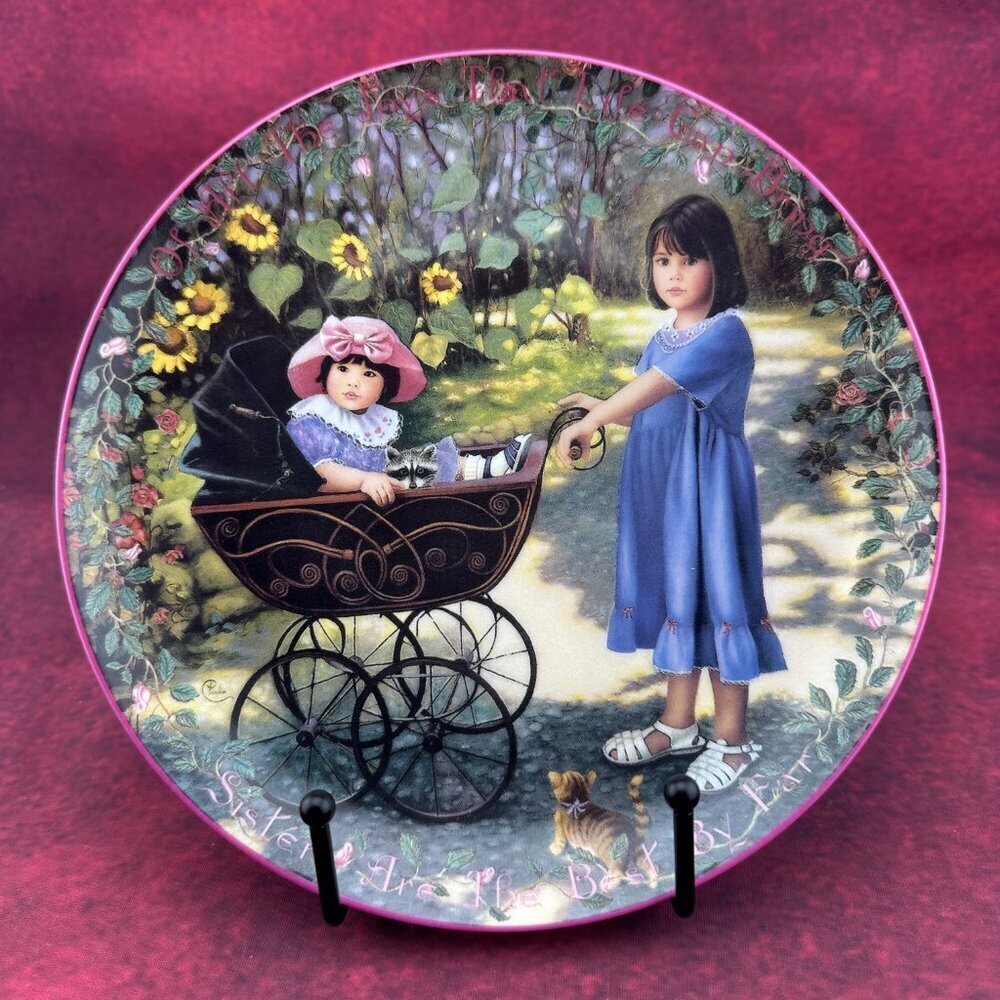LIMITED EDITION "JOY'S OF LIFE " BY CHANTAL POULIN COLLECTOR'S PLATE # 7114 A